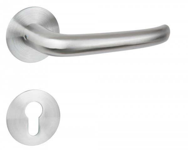 Hermat ZT - Drückergarnitur 1802 BASIC 06 Oberfl. 60 (Edelstahl matt)