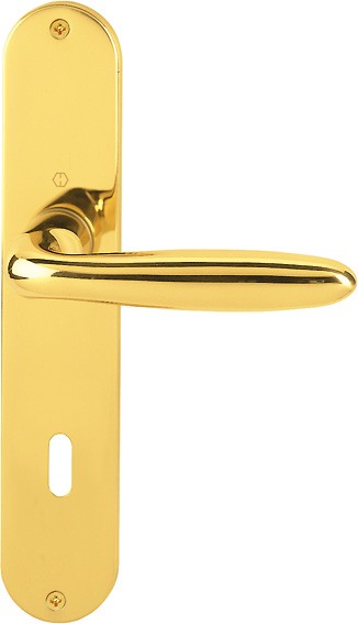 Hoppe Türgriffgarnitur Verona F71 Messing poliert 72 mm OB M151/302