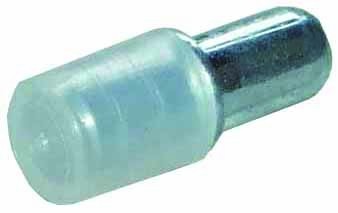 gelbrot Glasbodenträger mit Kunststoffkappe chromatiert