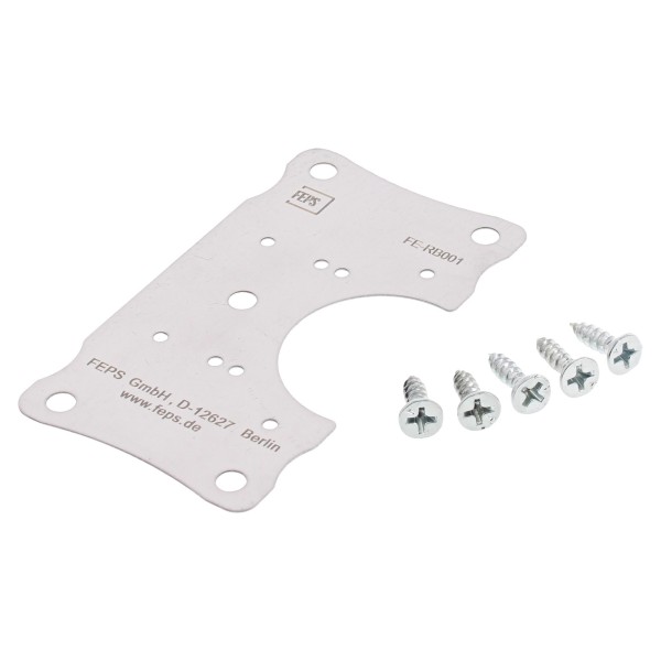 FEPS Trim Reparaturblech Möbelscharnier FE-RB001 edelstahl U-Form