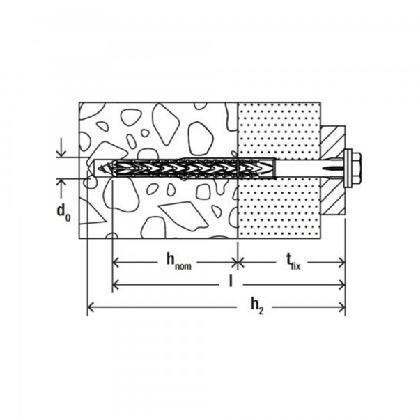 Fischer Langschaftdübel SXRL 10x100 FUS VE a 50 Stück