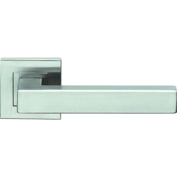 VALLI Glastür Drückergarnitur H419 GL8 Bordeaux Edelstahl matt 705204