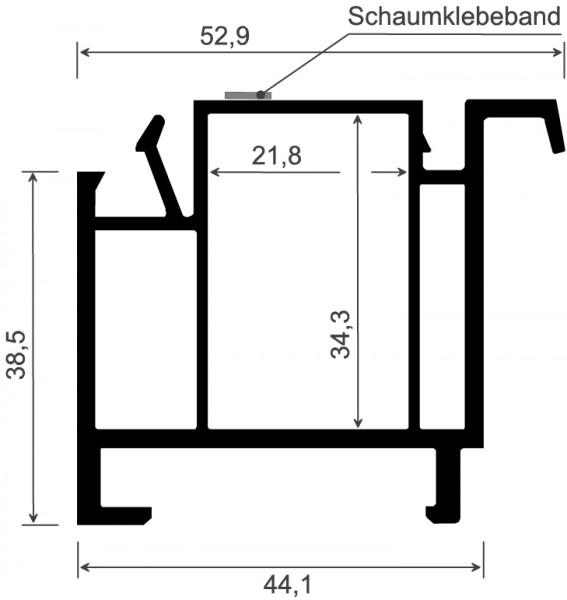 Menke Fensterbank Anschlußprofil bunt Nr. 314 Rb , Profine 76 und 88