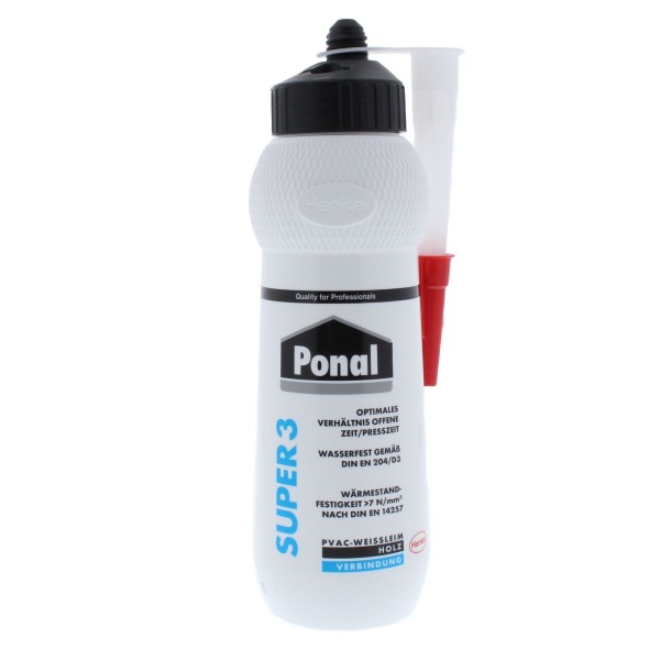 Henkel Ponal Super 3 Premium Weissleim 420g Profileimer Flasche PPL12