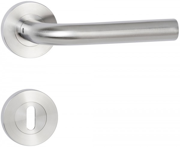 Hermat ZT-Drückerpaar 1803 BASIC 03 Oberfl. 60 (Edelstahl matt)