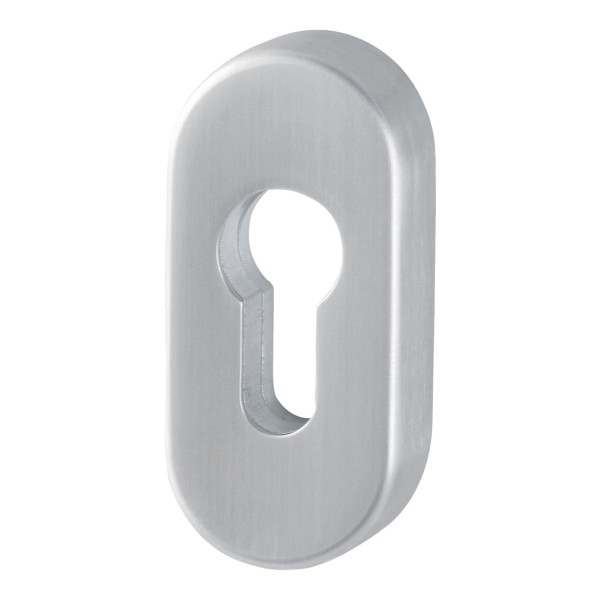 Hoppe Profiltür-Schlüsselrosette E55S-SR F69 Edelstahl matt PZ , 10 mm