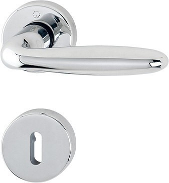 HOPPE Verona Rosetten-Grt. M151/42KV/42KVS messing verchromt SST F49-R 8 OB 37-42