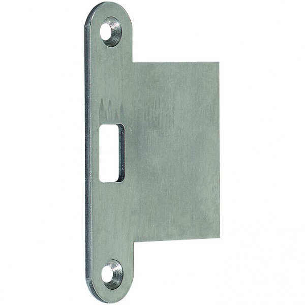 BKS Lappenschließblech abgerundet ls/rs für Treibriegel-Rundstangen A = 62,5mm B 9000 0490