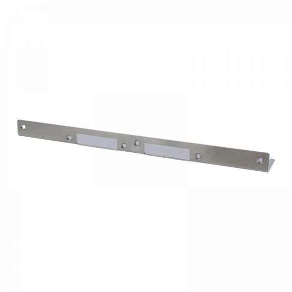 ToniTec® Tür Reparatur-Schließblech Winkelschließblech (groß) 350 x 50 x 25 mm Edelstahl matt käntig