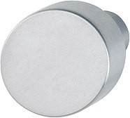 HOPPE Knopf-Lochteil E58 Edelst. matt passend zu 8 mm Profilstiftverbindung