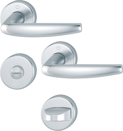 Hoppe Badrosettengarnitur Atlanta F1 Aluminium natur 1530/42KV/42KVS SST