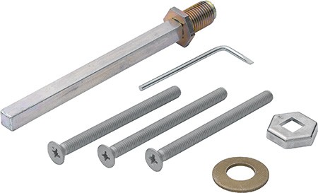 Hoppe Befestigungs Set M6 TS 62 - 67 f Schutzbeschläge außen Knopf 61G u. 86G