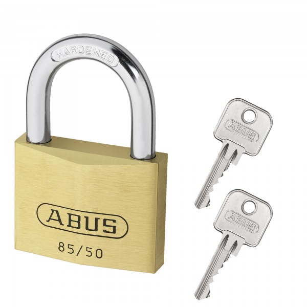 ABUS Messing Hangschloss 85/50 gleichschliessend BJ10236 inkl. 2 Schlüssel