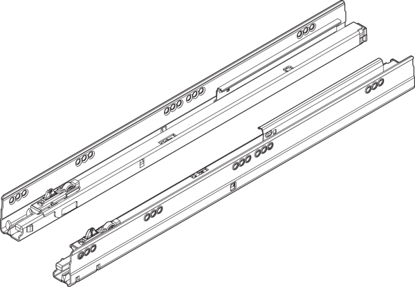 Blum TBX-Korpusschiene VAZ 270mm/30kg mit Blumotion