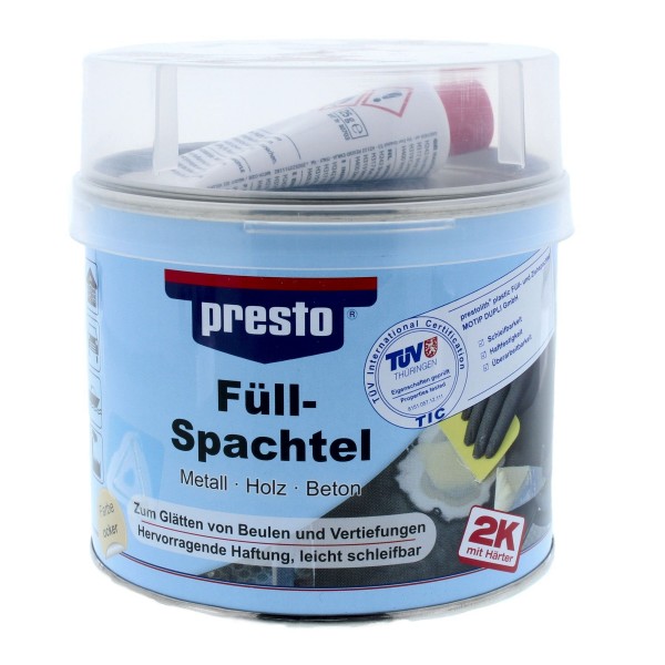 Presto Presolith Füllspachtel Ocker 1000g