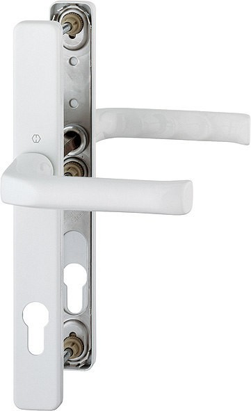 Hoppe London 113/2246 Schmalschild Garnitur Drücker/Drücker F9016 weiß