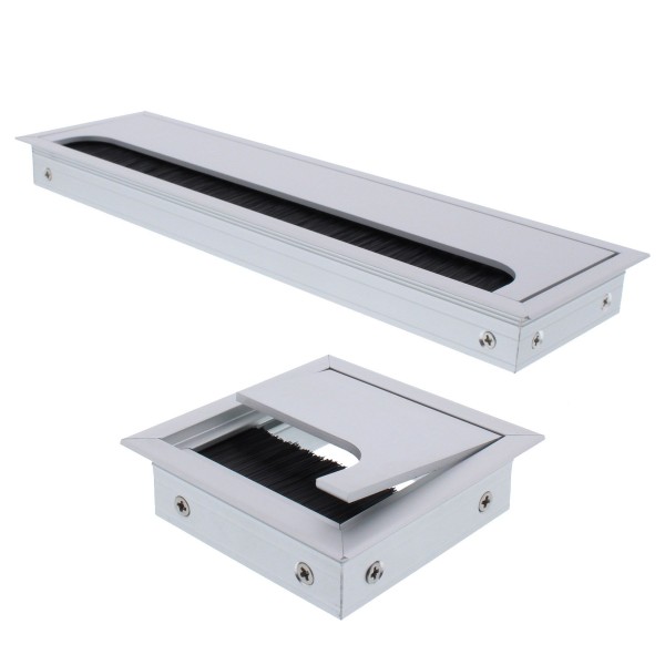 ToniTec® Kabeldurchlass Kabeldose Kabeldurchführung Aluminium quadratisch oder rechteckig