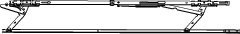 Roto Patio Alversa Gleitschere SET links FFB 901-1250 mm