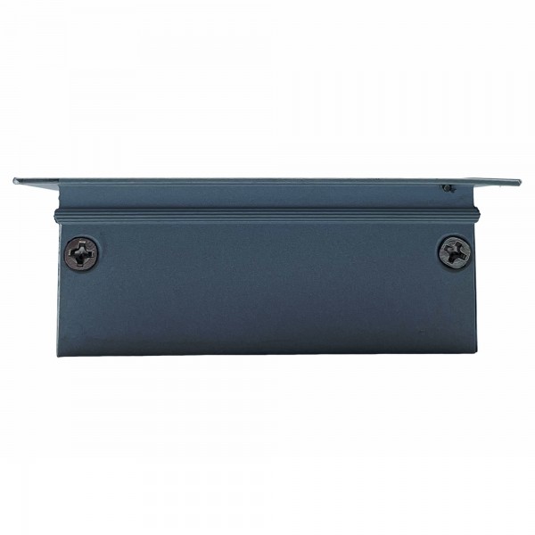 Emuca Kabeldurchführung Eckig 160x80 mm, Aluminium silber eloxiert