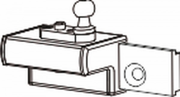 Geze Flügelbock gleitend silberfarbig f. Sonderfensterformen