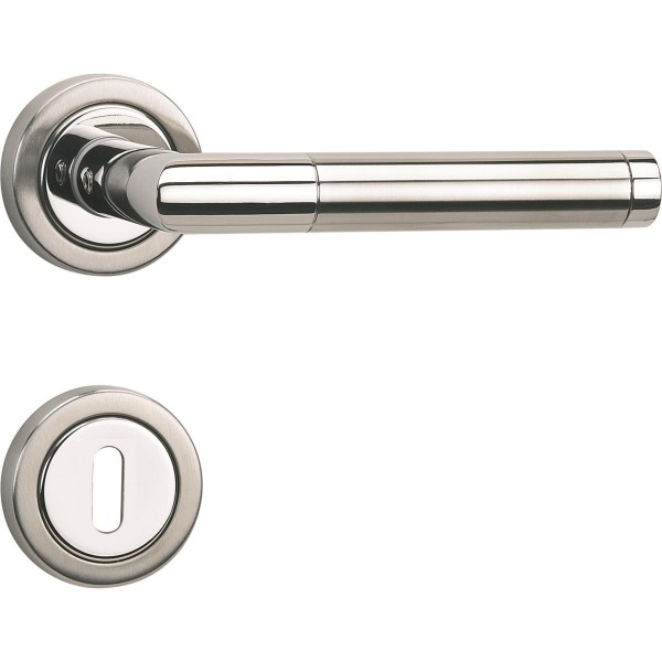 Hermat Bad Rosettengarnitur SPACE 63 Edelstahl poliert/Edelstahl matt