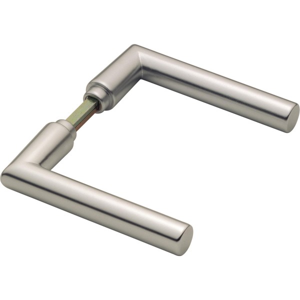 Hoppe Glastür Drückerpaar Amsterdam F1 Aluminium natur GD-1400 SST