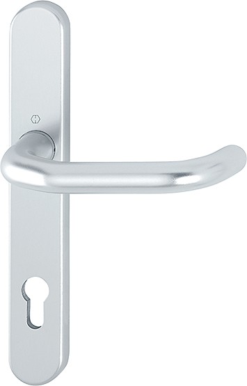 Hoppe Rauchschutz 1/2 Innengarnitur F1 Aluminium natur PZ 92 mm , Paris