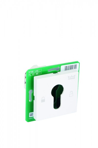 Dormakaba ST55 weiss Schlüsseltaster für Halbzylinder für Standard-Unterputzdose