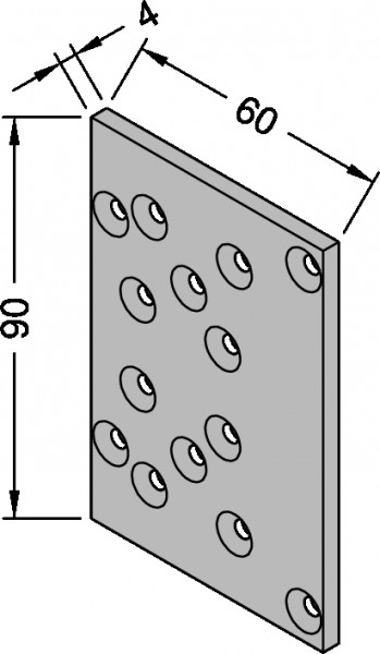 Gutmann Schwellenhalter SH 60 blank