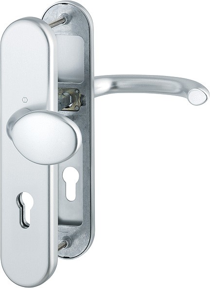 Hoppe Wechselgarnitur Marseille ES1 F1 Aluminium natur 76G/3331/3410/1138