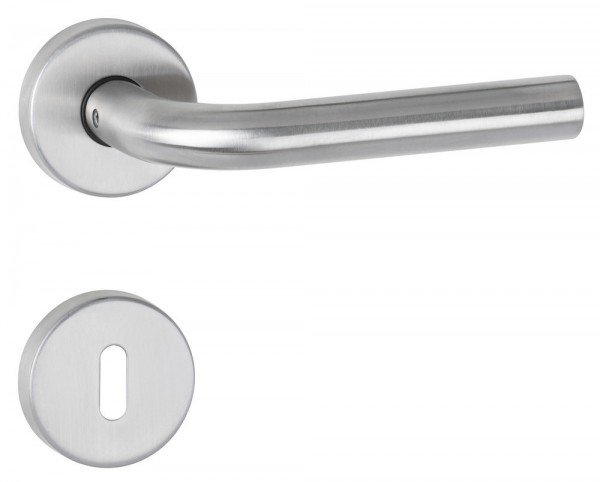 Hermat ZT Rosettengarnitur BASIC 03 / 19 mm BB OF 60 Edelstahl matt