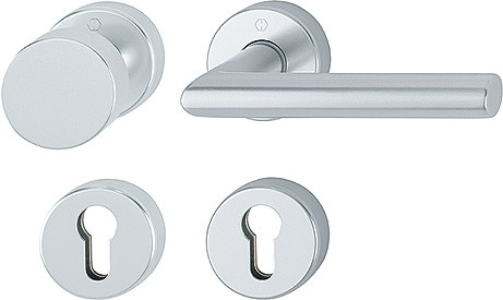 Hoppe FS Wechselgarnitur Amsterdam PZ F1 Aluminium natur FS-58/42H/42HS/1400