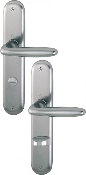 Hoppe Badgarnitur Verona F9 Aluminium stahl 78 mm SK/OL 1510/273P
