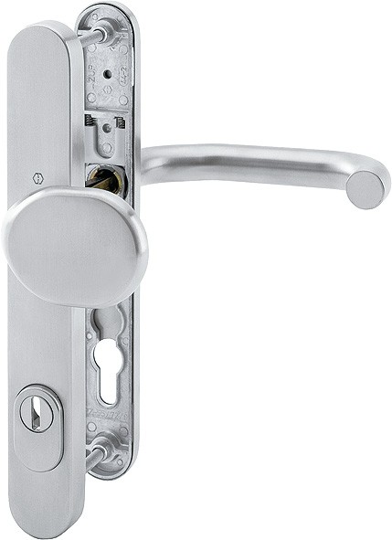 HOPPE Wechselgarnitur Paris ES1 F69 Edelstahl matt 92 mm PZ ZA