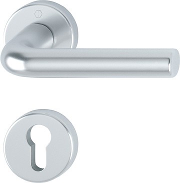 Hoppe ZT Drückergarnitur Bonn F1 Aluminium natur 150/42KV/42KVS PZ