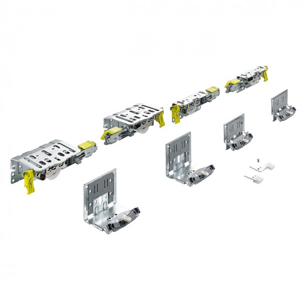 Hettich TopLine XL Set Lauf- und Führungsteile 2-türig 18 - 30 mm