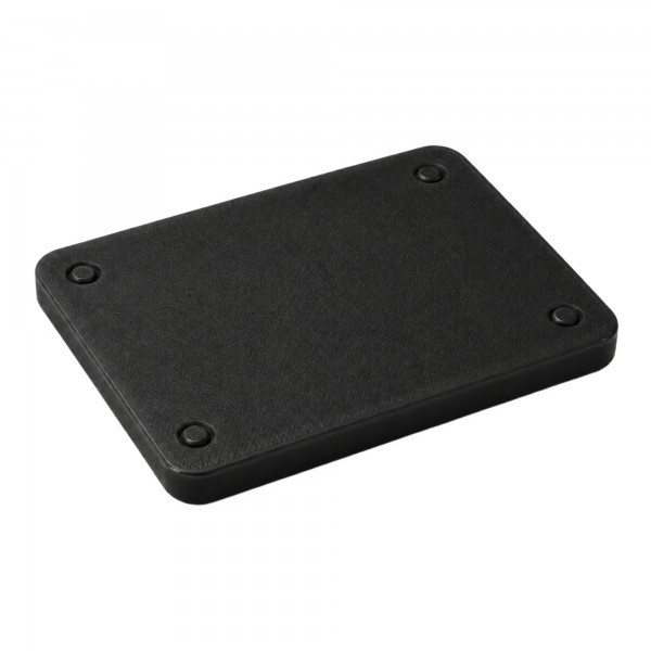 gelbrot Unterlegplatte 40 x 60 x 20 mm Kunststoff schwarz a 500 Stück