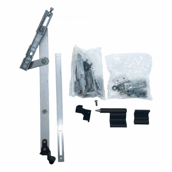 [BA] Hueck Hartmann Drehkippbeschlag 70 kg mit Schere II braun links