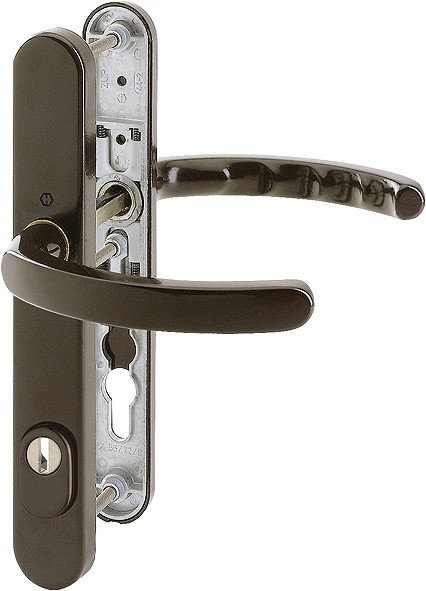 Hoppe Profiltür Türgriffgarnitur ES1 Luxembourg F8707 Aluminium braun