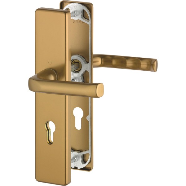 Hoppe Türgriffgarnitur ES1 London F4 Aluminium bronze 92 mm PZ