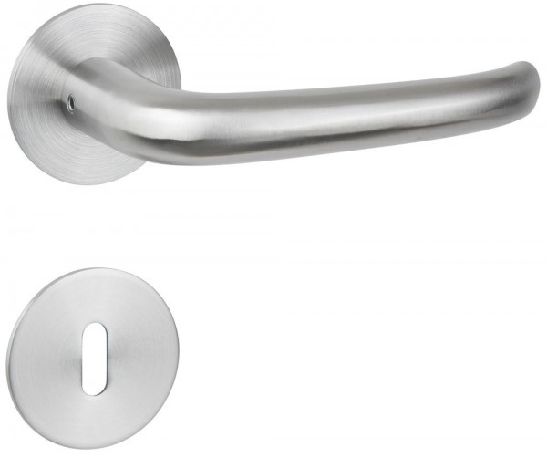 Hermat ZT - Drückergarnitur 1802 BASIC 06 Oberfl. 60 (Edelstahl matt)