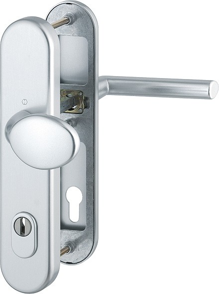 Hoppe Wechselgarnitur Stockholm ES1 F1 Aluminium natur 76G/3332ZA/3410/1140