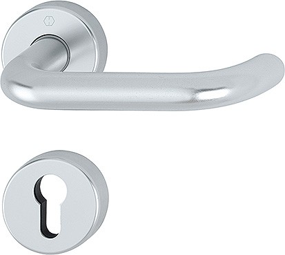 Hoppe Türgriffgarnitur Paris PZ F1 Aluminium natur 138/42H/42HKVS