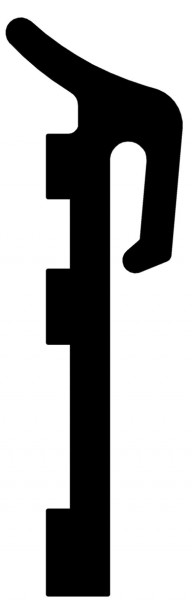 Roto DEVENTER Fensterbankdichtung S 7702 Farbe schwarz Material TPE