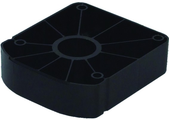 gelbrot Montage Gleiter zum Anschrauben Aufnahmedurchmesser 30