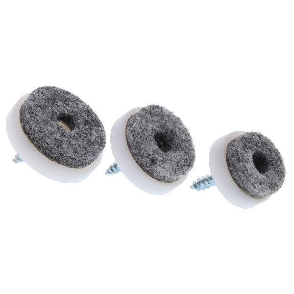 ToniTec Möbelgleiter Filzgleiter zum Schrauben, rund