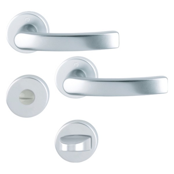 HOPPE Tür Rosetten-Garnitur Luxembourg - 199/42KV/42KVS Bad/WC-Garnitur 37-42 F1