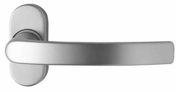 Dieckmann EST-Rahmentürdrücker auf ovaler Rosette, festdrehbar, Serie Ares, 8mm VK