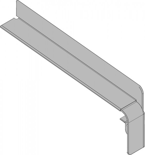 Gutmann Gleitabschluß Aluminium BF 4004 240 mm rechts blank