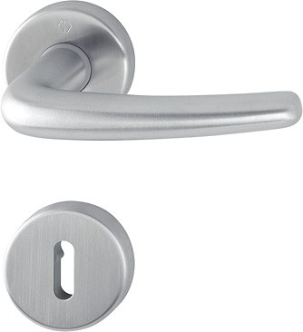 Hoppe Türgriffgarnitur Denver F69 Edelstahl matt E1310Z/42K/42KS OB RF